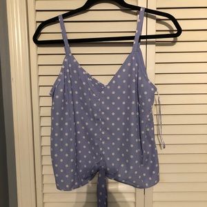 NWOT Polka Dot Crop Top